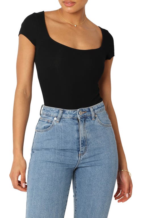 Petal & Pup Natalie Bodysuit Black at Nordstrom,