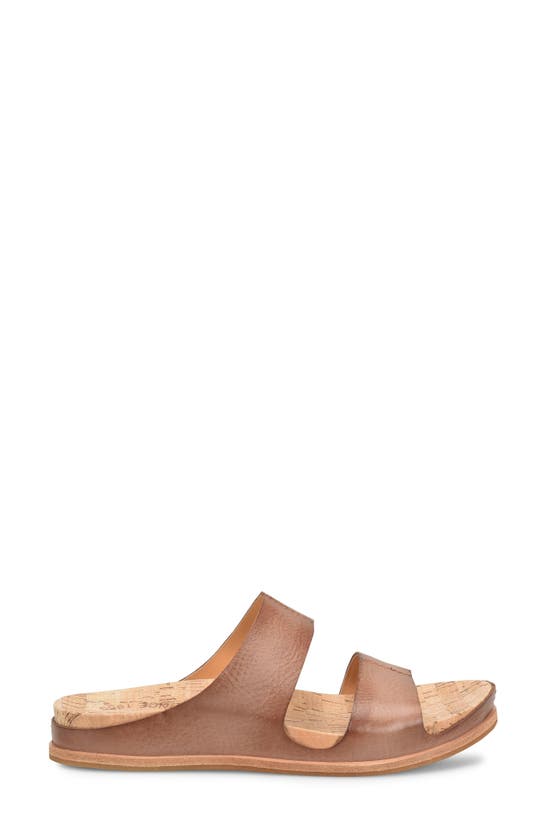 Shop Kork-ease Tutsi Slide Sandal In Brown Leather