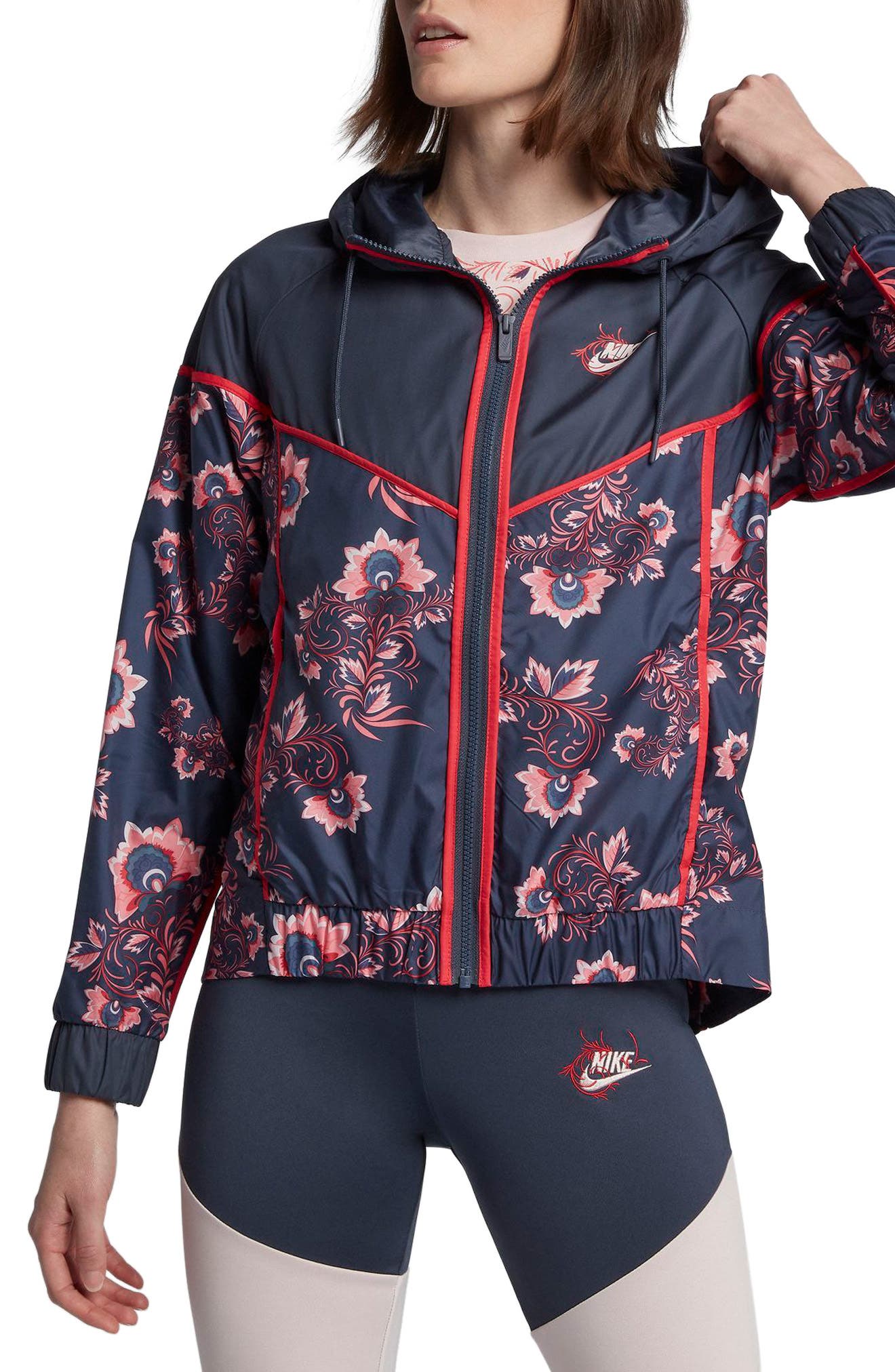 men's nike sportswear floral track jacket