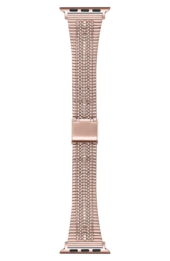 Shop The Posh Tech Eliza Stainless Steel Apple Watch® Watchband In Rose Gold