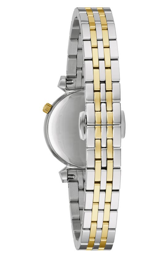 Shop Bulova Regatta Diamond Bracelet Watch, 24mm In Two-tone