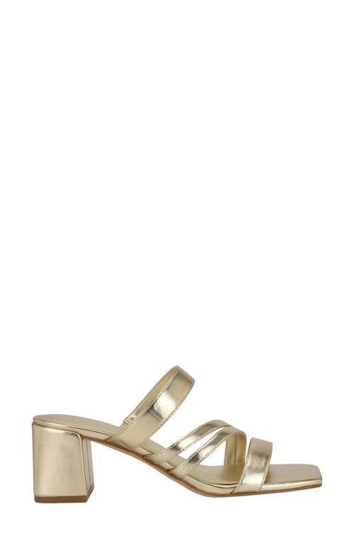 Shop Calvin Klein Pretty Slide Sandal In Gold