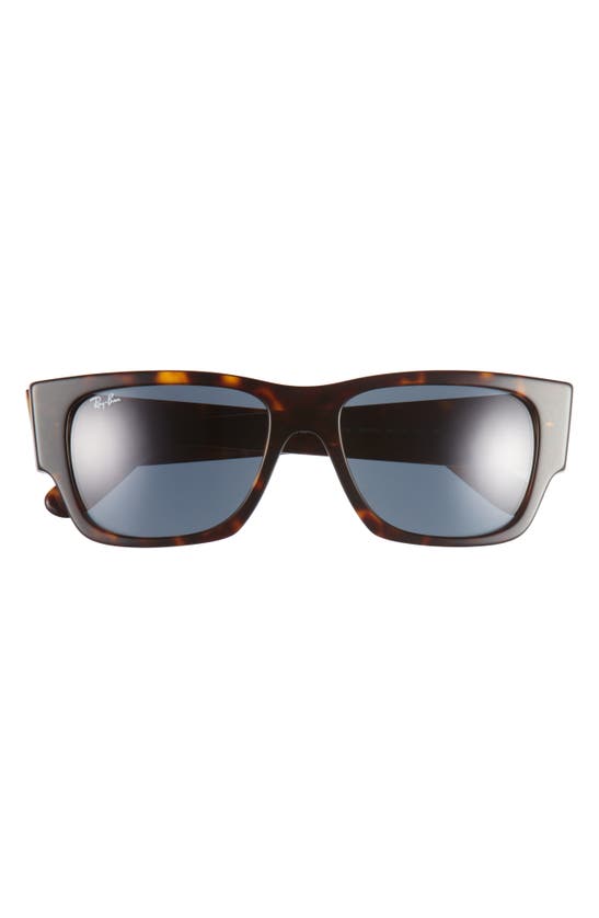 Shop Ray Ban Ray-ban Carlos 56mm Polarized Rectangular Sunglasses In Havana