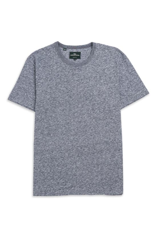 Shop Rodd & Gunn Fairfield Sports Fit Cotton & Linen T-shirt In Denim