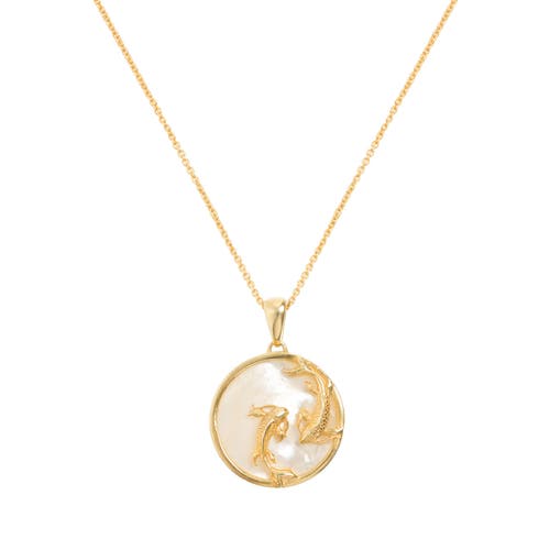 Freya Rose Zodiac Necklace In Pisces