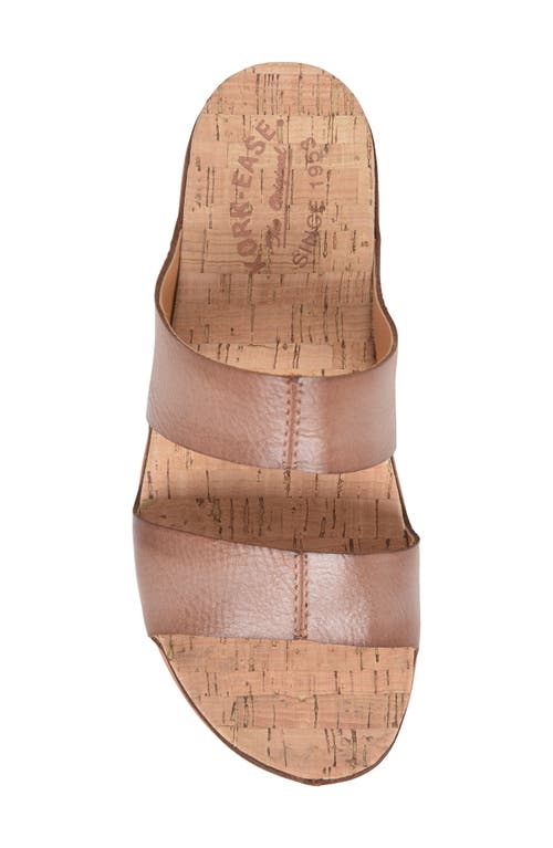 Kork-ease Tutsi Slide Sandal In Brown Leather