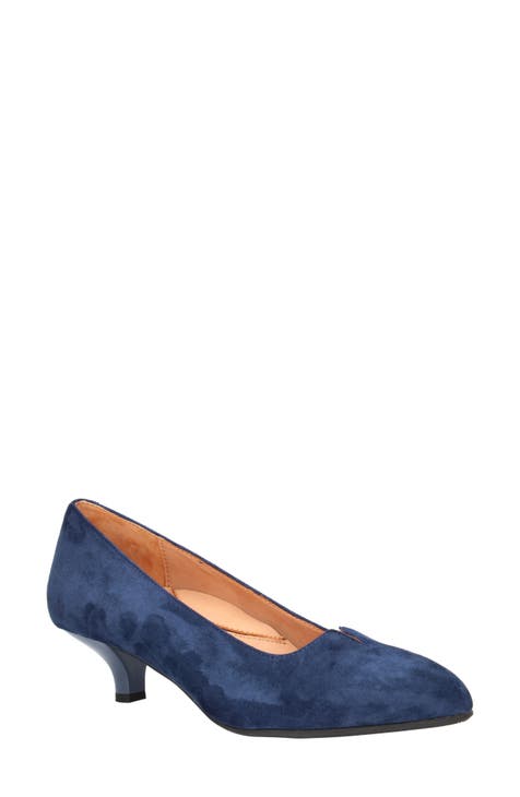 navy blue low heel pump for women | Nordstrom