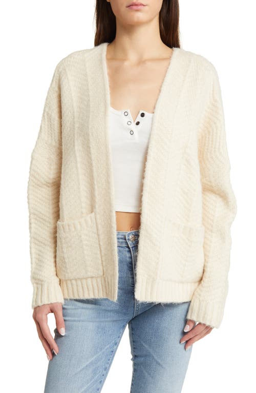 Rip Curl Tropics Open Front Cardigan Cream at Nordstrom,