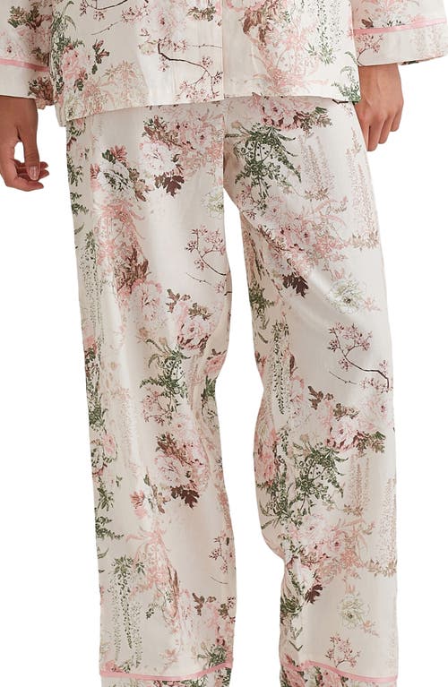 Shop Papinelle Odette Cotton Sateen Pajamas In Sea Salt