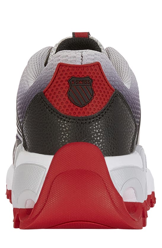 Shop K-swiss Tubes Sport Sneaker In Gray/ Black/ Red