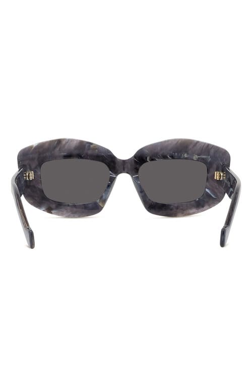 LOEWE LOEWE ANAGRAM 49MM SMALL RECTANGULAR SUNGLASSES 