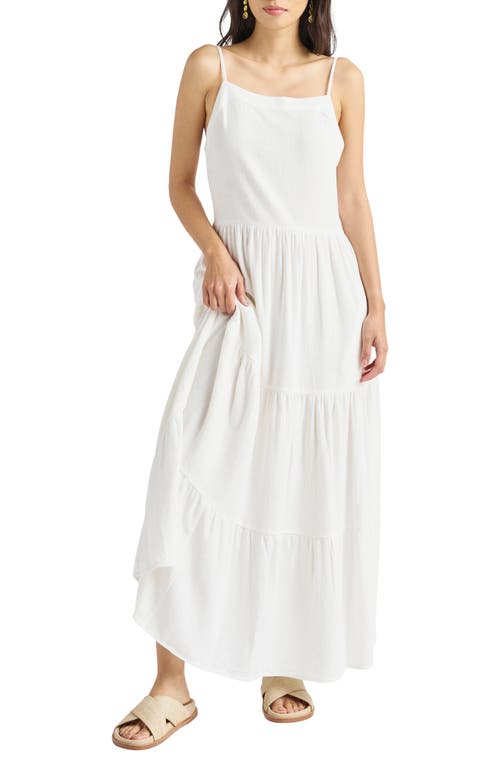 Splendid Myla Tiered Maxi Dress in White