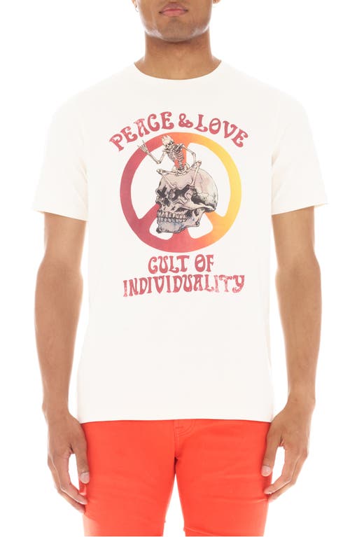 Cult of Individuality Peace & Love Graphic T-Shirt Winter White at Nordstrom,