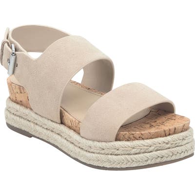 Marc Fisher Ltd Oria Espadrille Platform Sandal- Beige