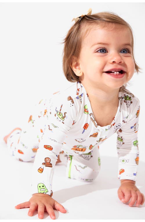 Shop Bellabu Bear Halloween Candy Convertible Footie Pajamas In White