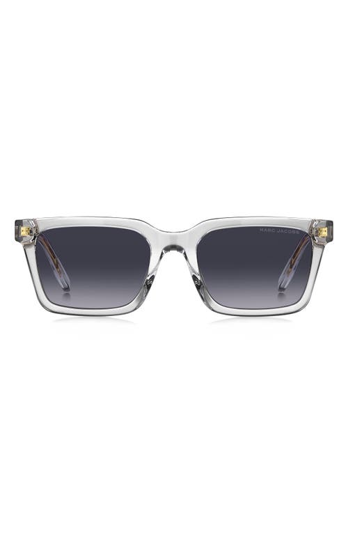 Marc Jacobs 53mm Gradient Square Sunglasses in Crystal/Grey Shaded at Nordstrom