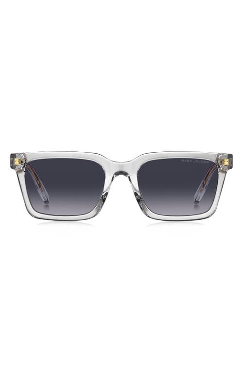 Shop Marc Jacobs 53mm Gradient Square Sunglasses In Crystal/grey Shaded