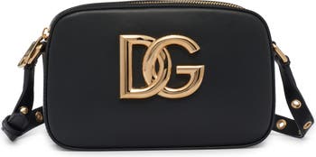 Dolce & Gabbana 3.5 Leather Camera Crossbody Bag White