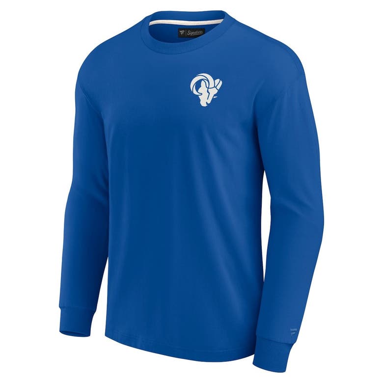 Shop Fanatics Signature Unisex  Royal Los Angeles Rams Elements Super Soft Long Sleeve T-shirt