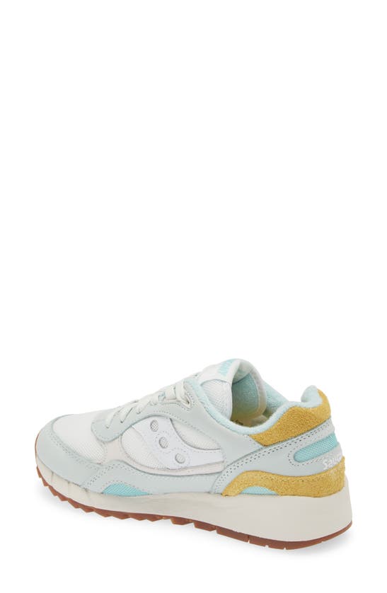 Saucony Shadow 6000 Essential Sneaker In Turquoise/ Yellow