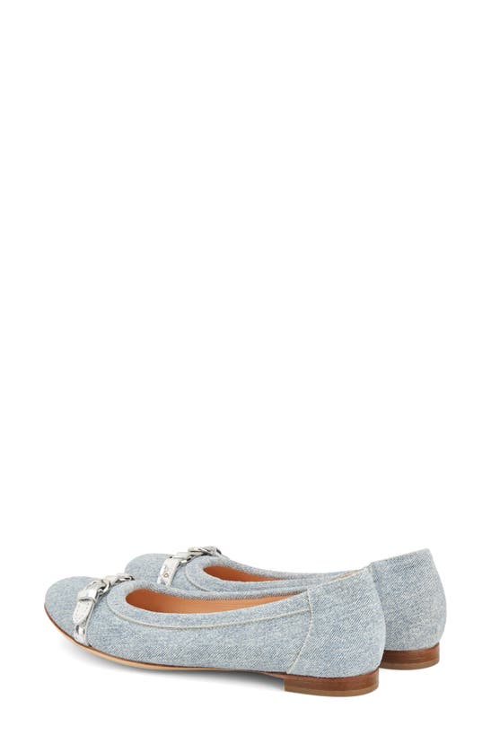 Shop Agl Attilio Giusti Leombruni Monika Cap Toe Flat In Jean-jean-silv