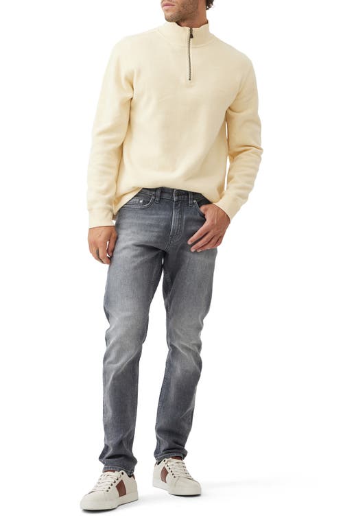 Rodd & Gunn Alton Ave Quarter Zip Sweater In Lemon