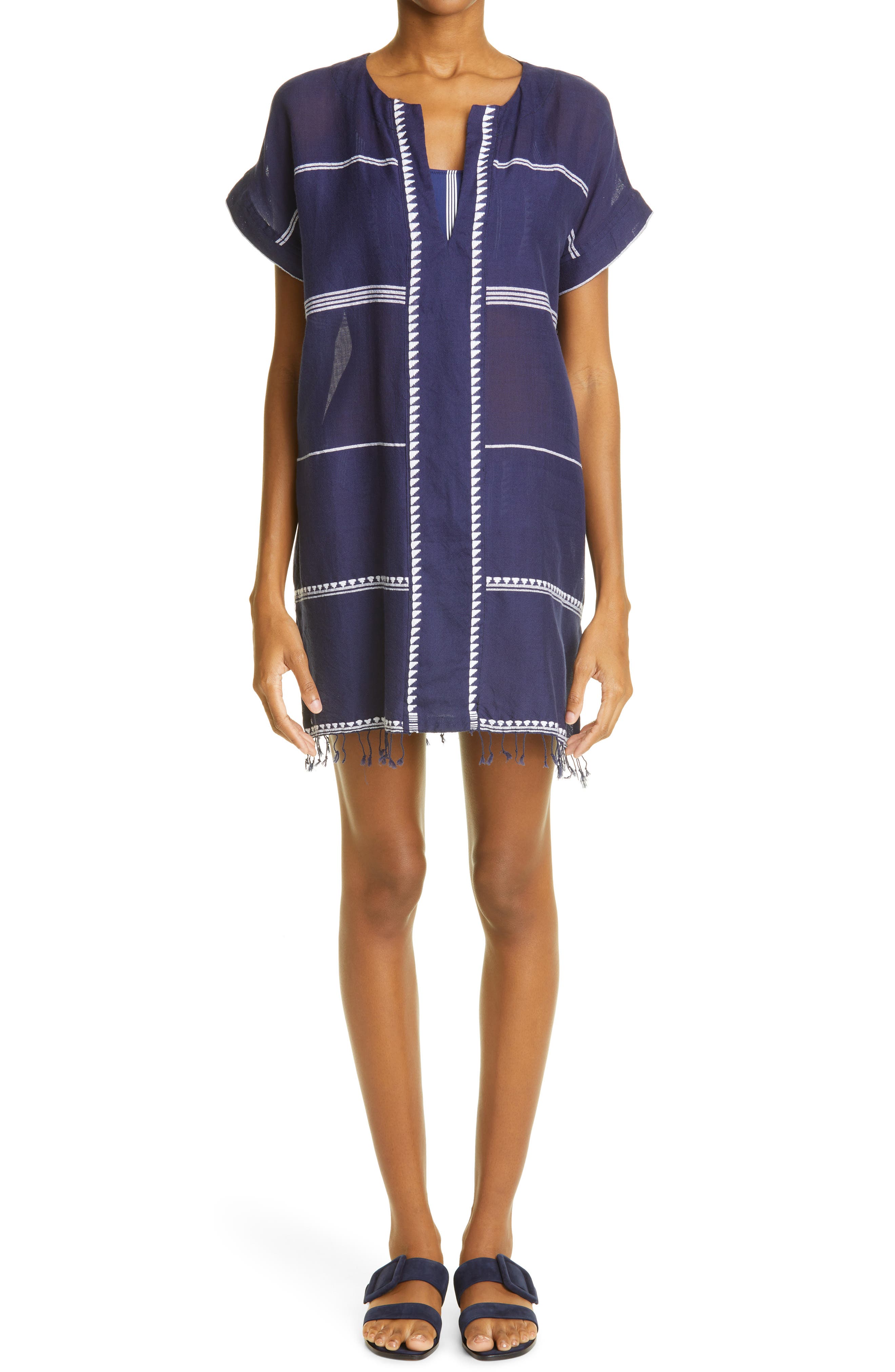 lemlem nunu plunge neck dress