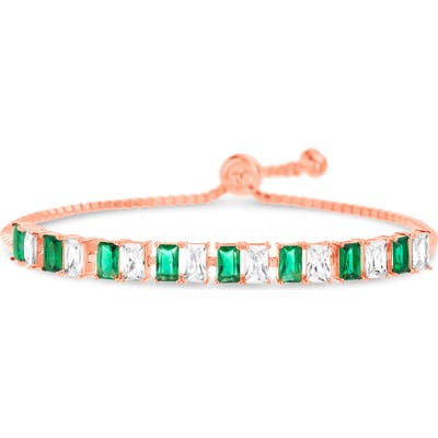 Lesa Michele Cubic Zirconia Slider Bracelet