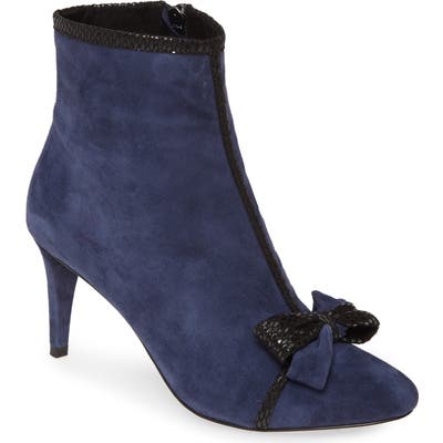 Karl Lagerfeld Paris Mona Bow Bootie, Blue