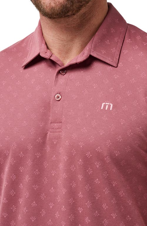 Shop Travismathew Final Answer Polo In Roan Rouge