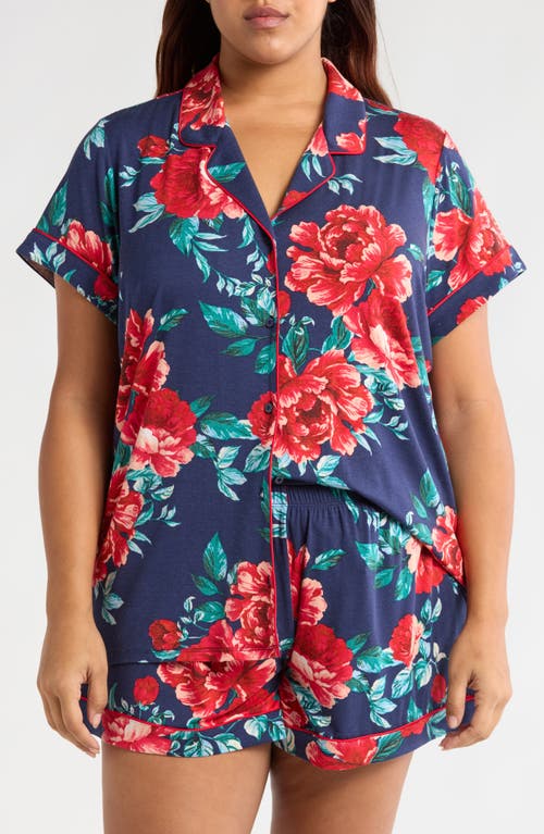 Nordstrom Moonlight Eco Short Pajamas In Navy In Bloom