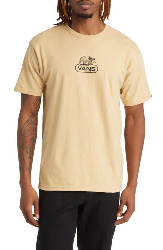 Vans Armadillo Cotton Graphic T-shirt In Taos Taupe