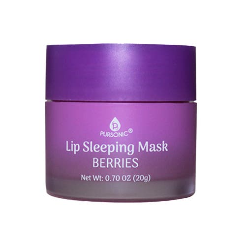 Pursonic Lip Sleeping Mask 2 Pack- Cherry Blossom & Berries In Purple