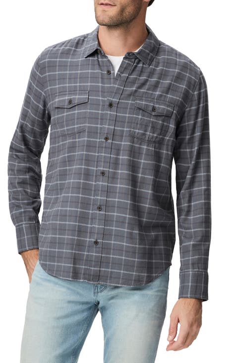 Everett Plaid Flannel Button-Up Shirt