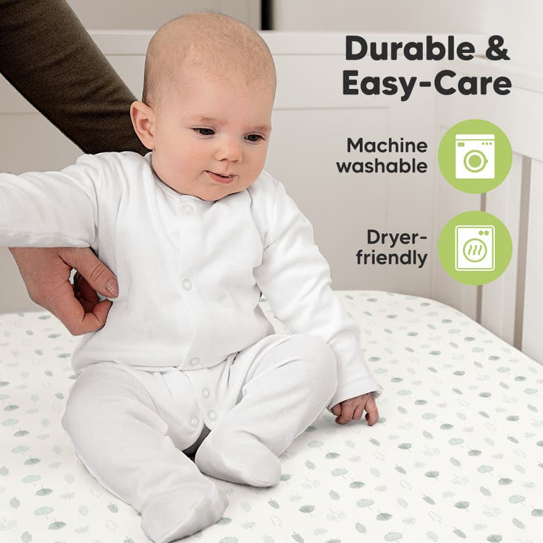 Keababies Soothe Fitted Crib Sheet In Tropic Oasis