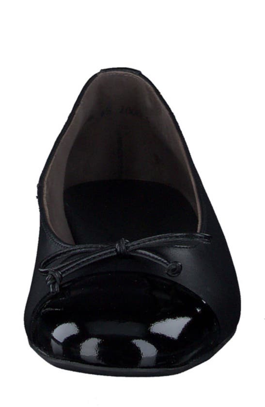 Shop Paul Green Violet Ballet Flat In Black Combo