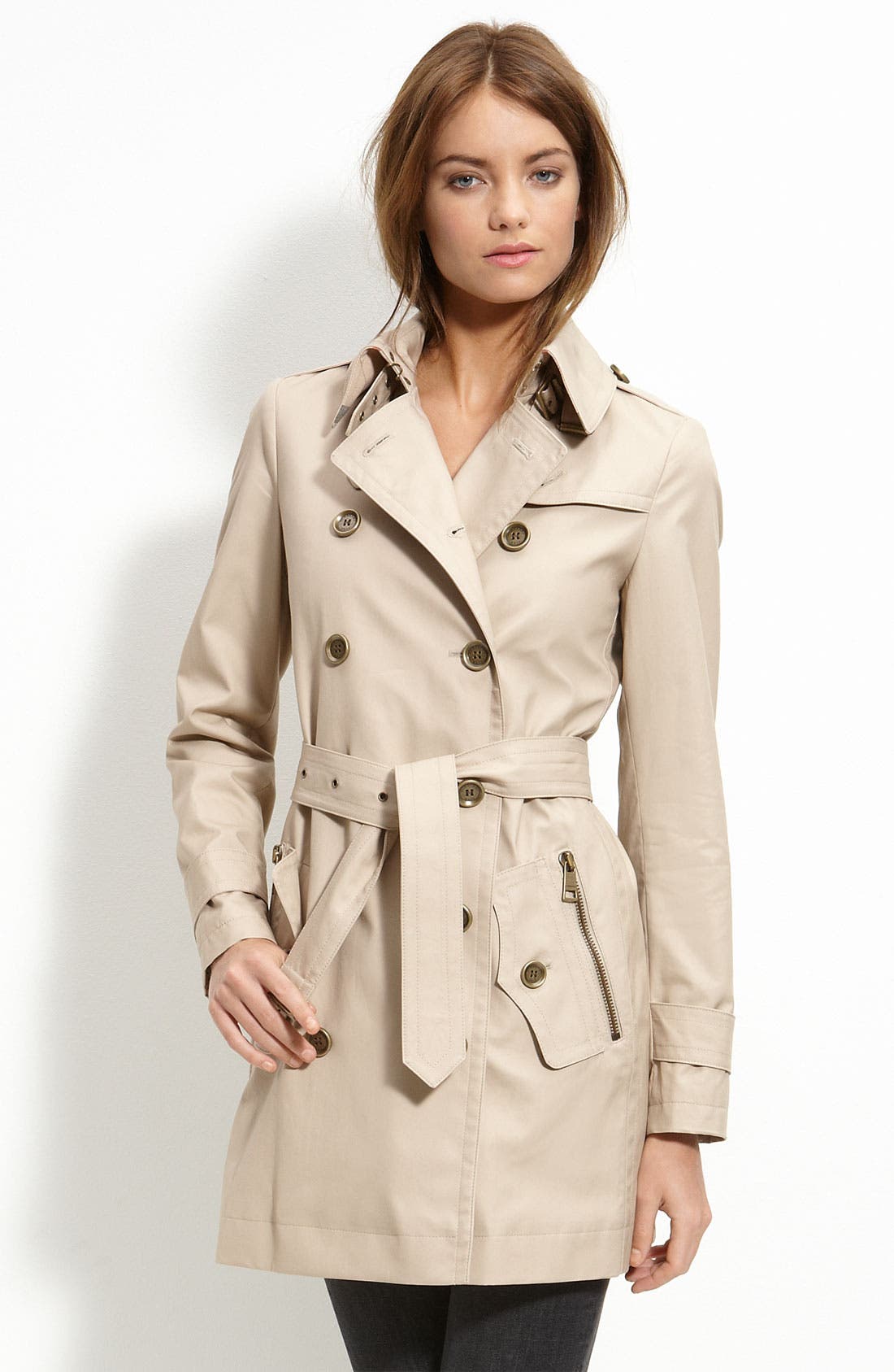 Burberry Brit Double Breasted Trench Coat | Nordstrom