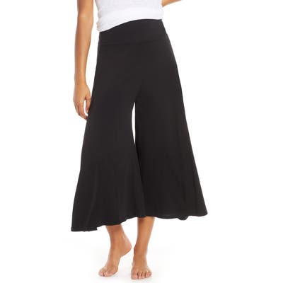 Groceries Apparel Wide Leg Pajama Pants, Black