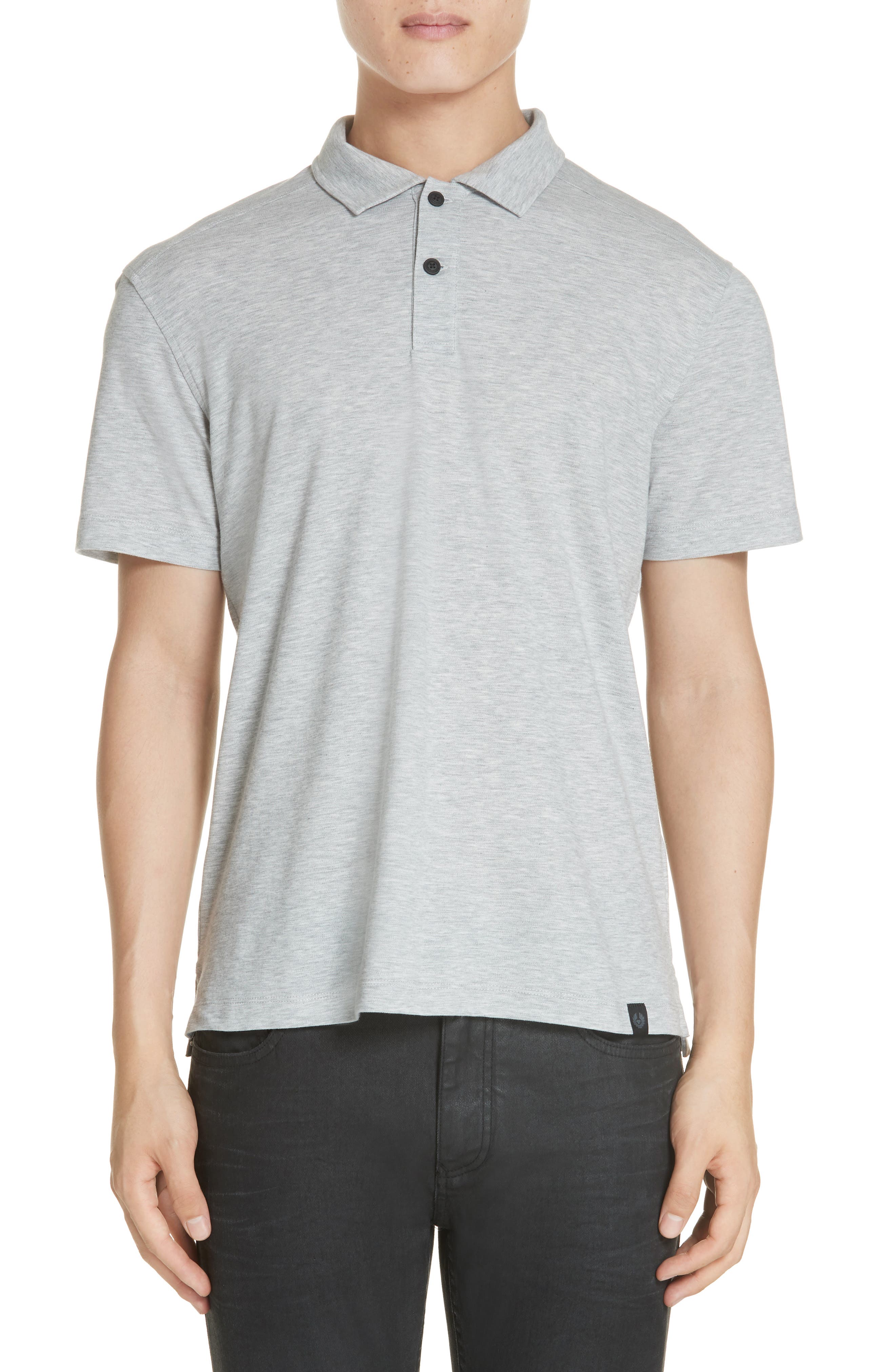 Belstaff Limehome Pique Polo, Metallic