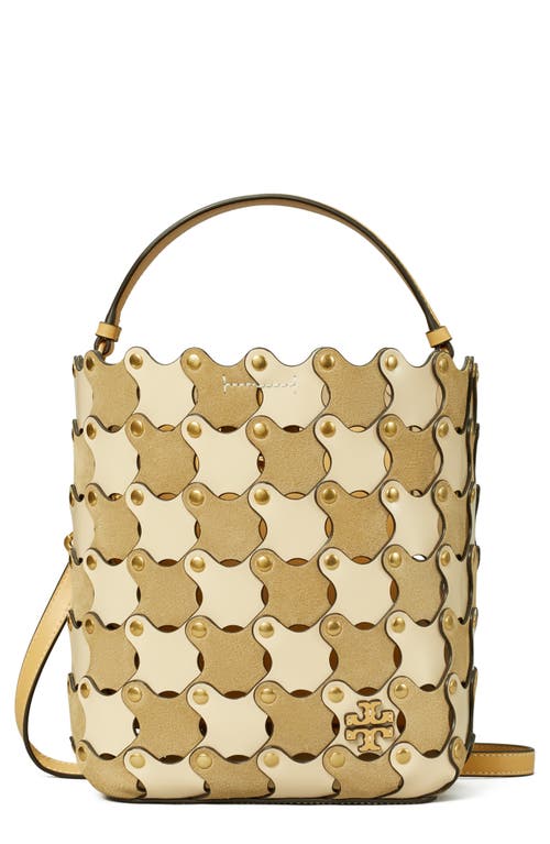 Tory Burch McGraw Die Cut Small Leather Bucket Bag in Multi at Nordstrom