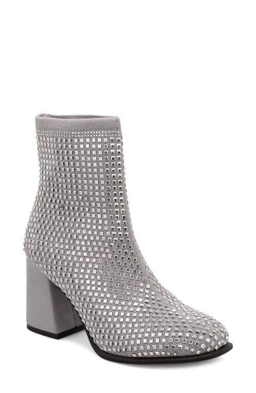 Mia Erika Rhinestone Bootie In Silver