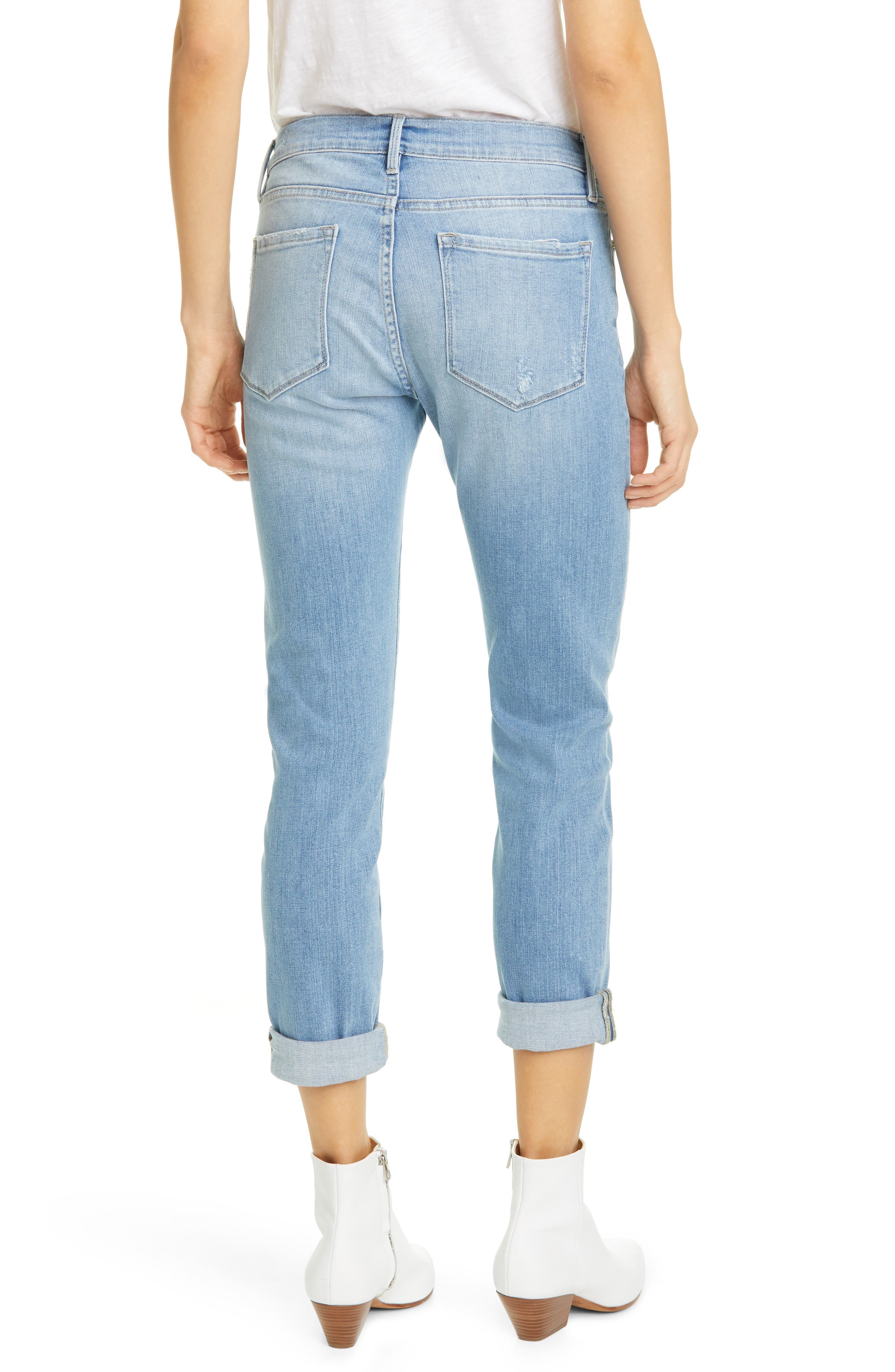 希少 フレーム レディース デニムパンツ ボトムス Le Garcon Ankle Boyfriend Jeans 高質で安価 Www Fcbyfauci Com Ve