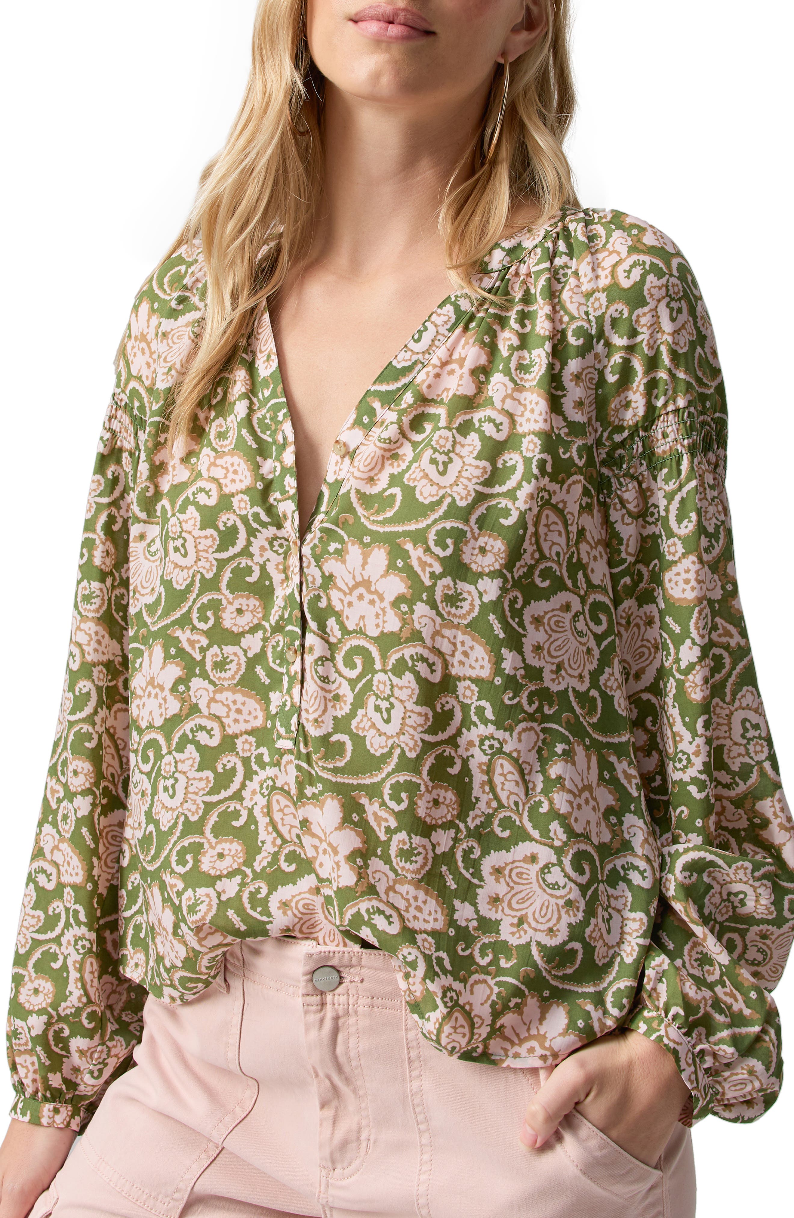sanctuary soak up the sun peasant top