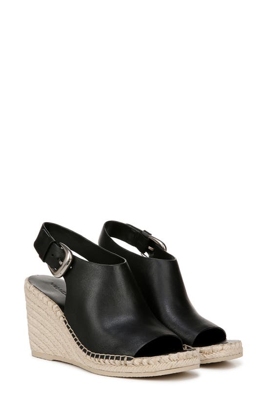 Shop Vince Gabriela Platform Wedge Sandal In Black