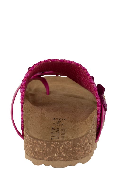 Italian Shoemakers Patrisha Platform Slide Sandal In Fuschia