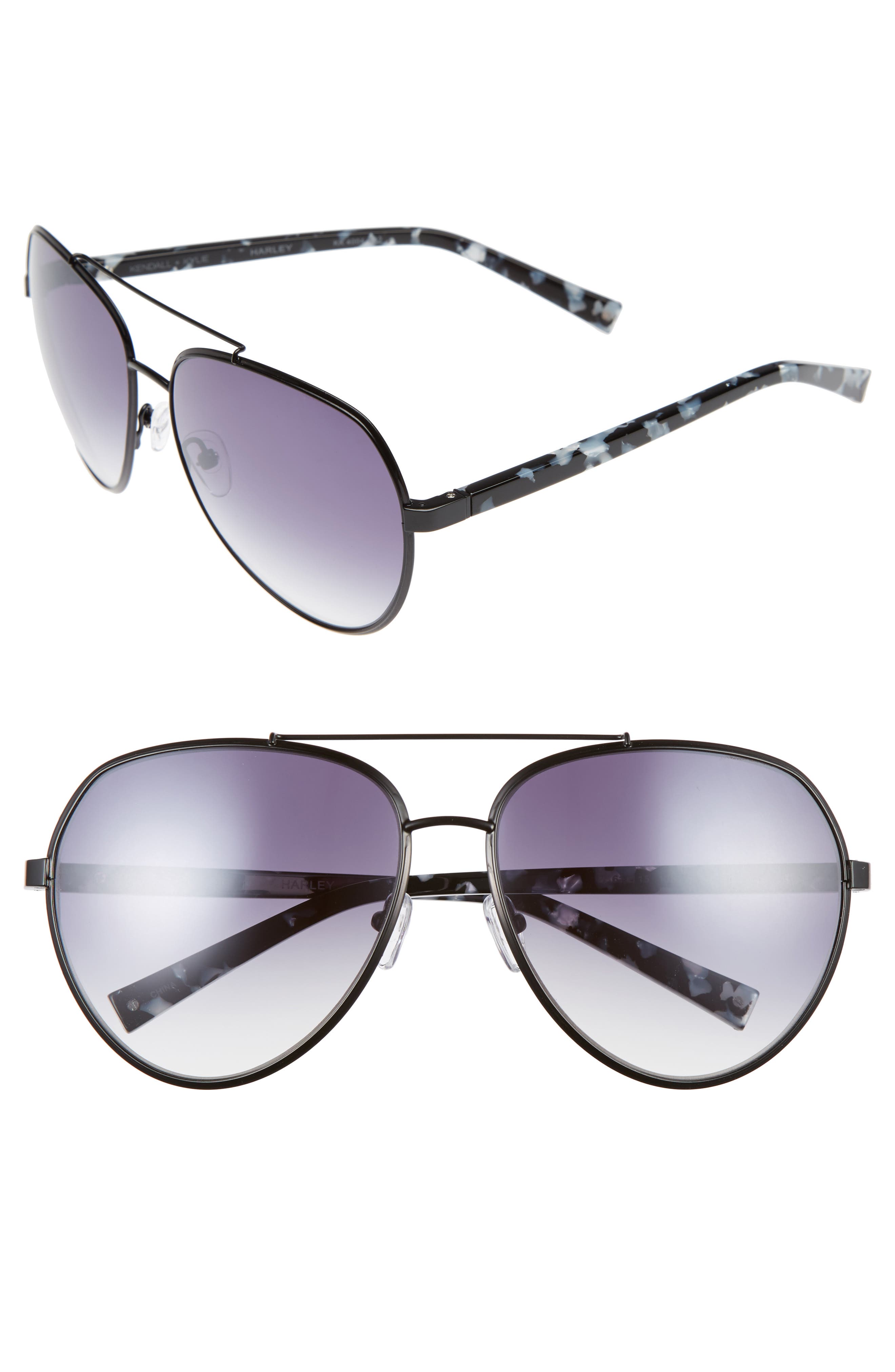 KENDALL + KYLIE 61mm Aviator Sunglasses | Nordstrom