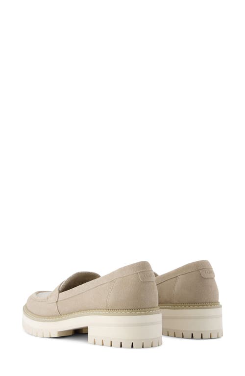 Shop Toms Cara Platform Penny Loafer In Natural