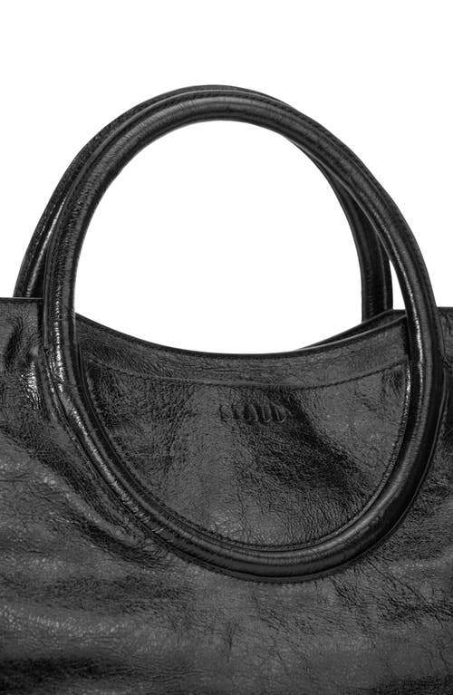 Shop Staud Maude Leather Satchel In Black