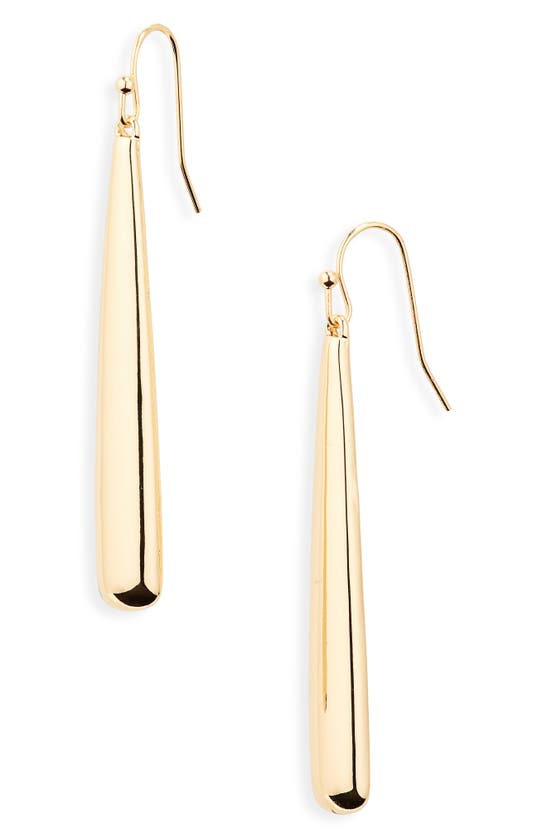 Shop Nordstrom Rack Tapered Bar Drop Earrings In Gold