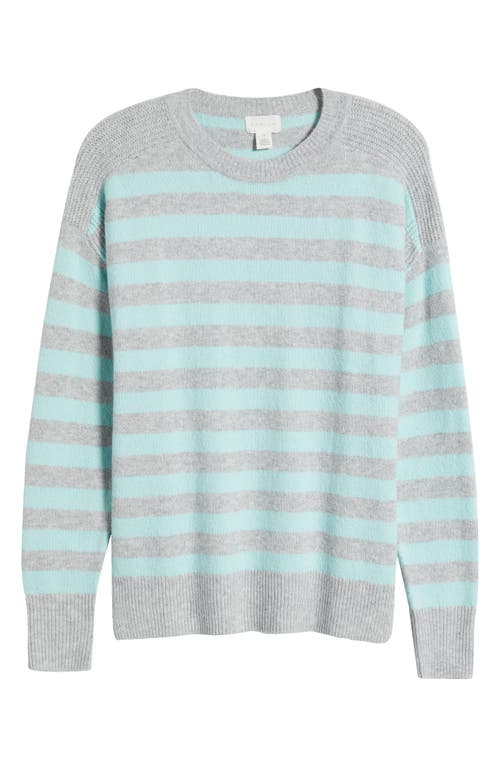 CASLONR CASLON(R) STRIPE CREWNECK SWEATER